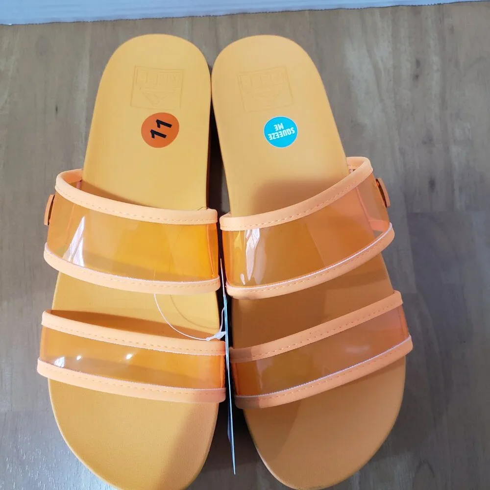 Reef Women's Vista‎ Hi-Energy Cushion Comfort Sandals Orangeade Color Sz 11 New